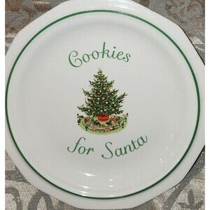 PFALTZGRAFF COOKIES FOR SANTA Plate (Christmas Heritage)